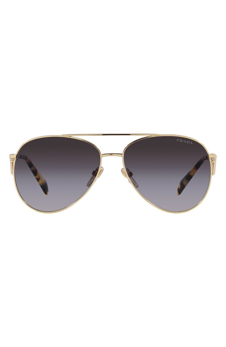 Prada 56mm Gradient Pilot Sunglasses, Main, color,