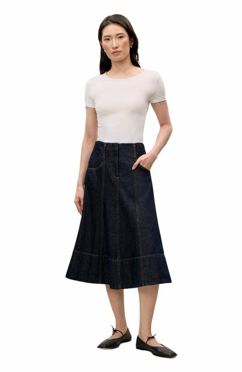 Gabrielle Denim Skirt