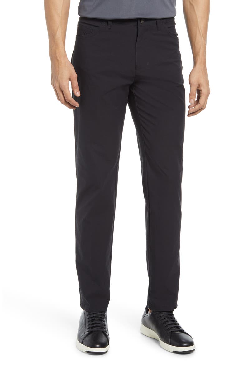 Go-To 5-Pocket Water Repellent Golf Pants, Main, color, BLACK