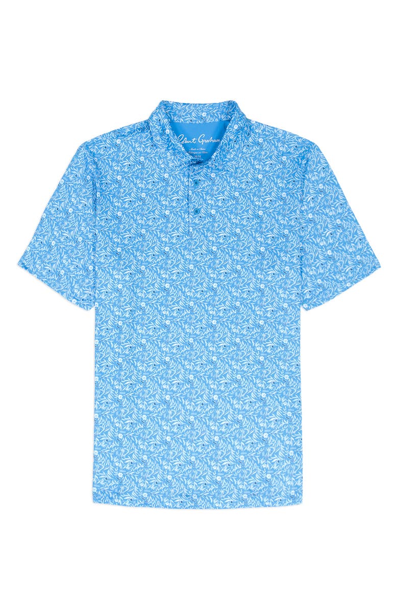 Robert Graham Ebford Performance Golf Polo, Alternate, color, Blue