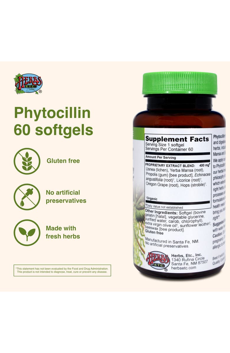 Trace Minerals Phytocillin<sup>®</sup> 60-Count Bottle of Softgels, Alternate, color, 