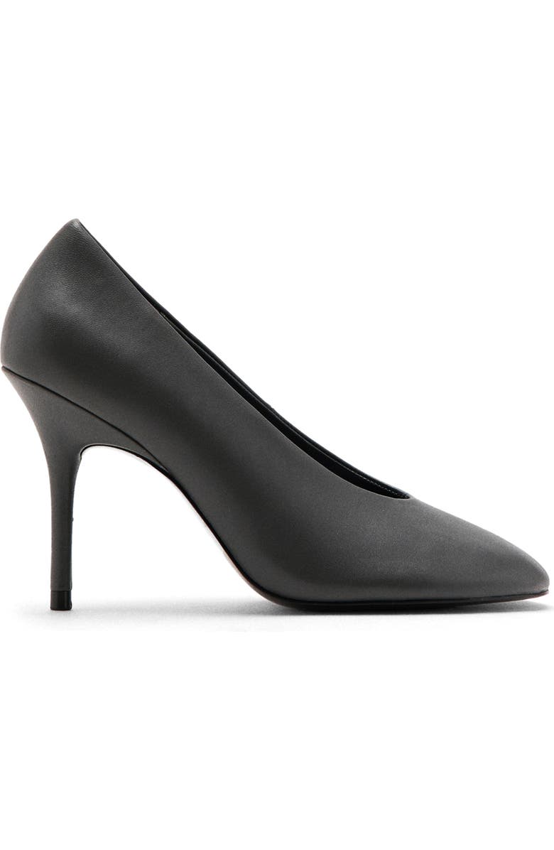 MANGO Round Toe Pump, Alternate, color, Dark Grey