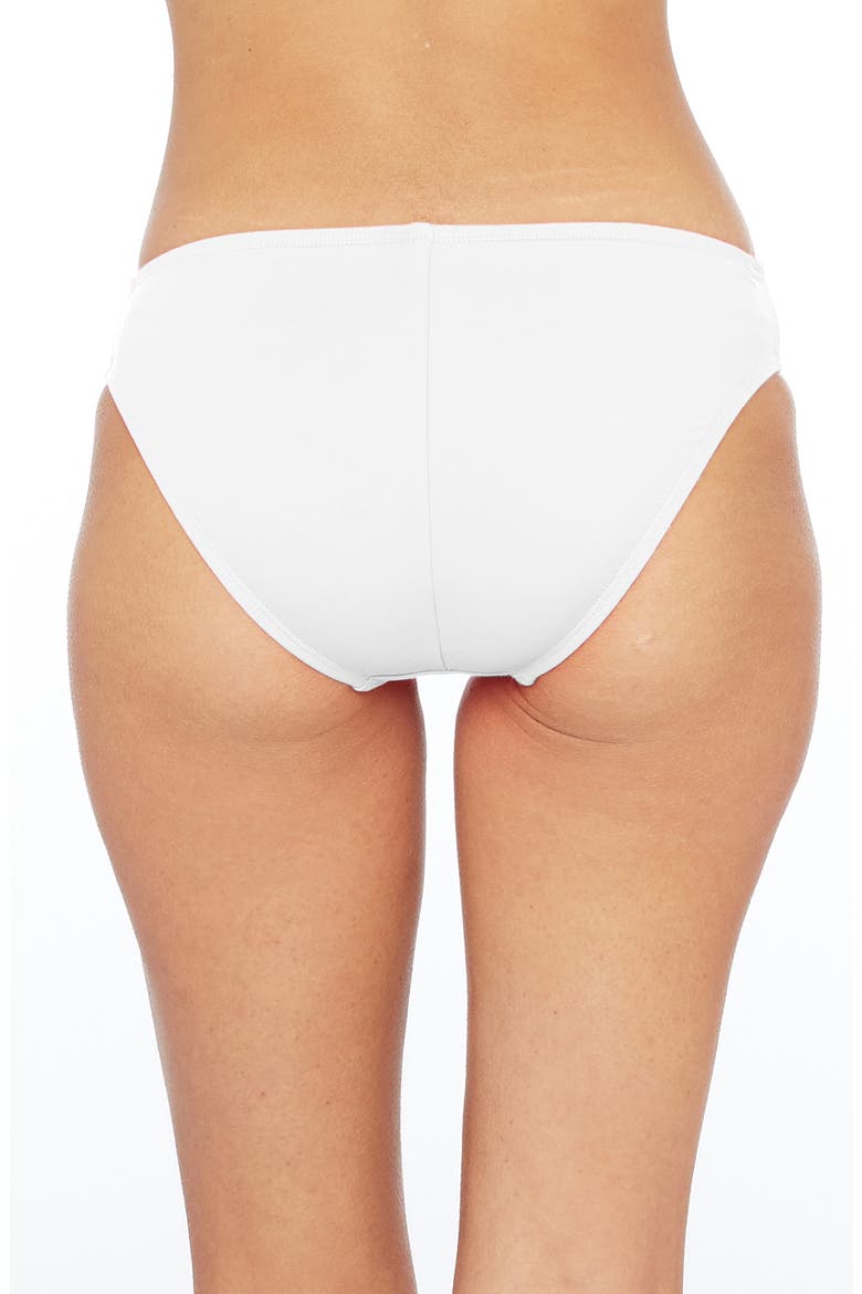 Solid Hipster Bikini Bottoms, Alternate, color, WHITE