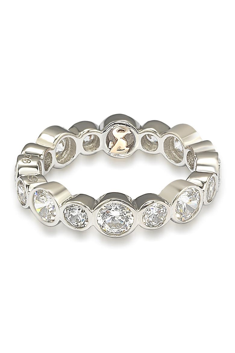 Sterling Silver CZ Symbol of Love Ring, Alternate, color, WHITE