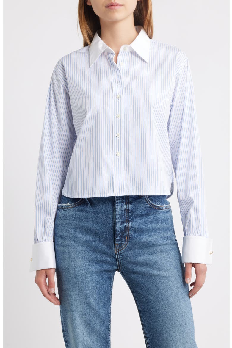 The Charles Button-Up Shirt, Main, color, OXFORD BLUE MULTI