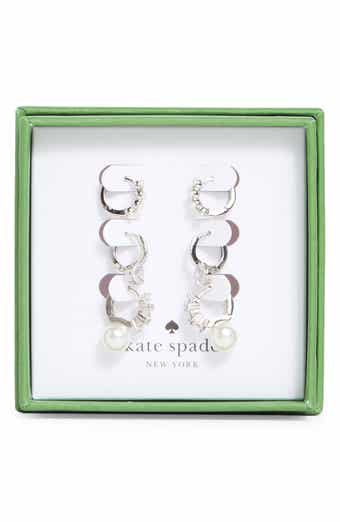 Kate Spade New York set of 3 assorted mini hoop earrings