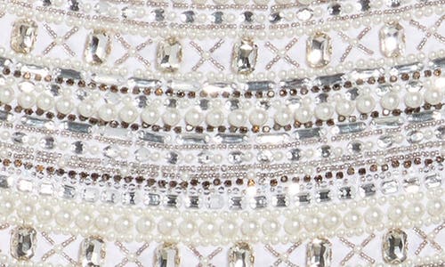 L'agence Crystal Embellished Strapless Minidress In Gray