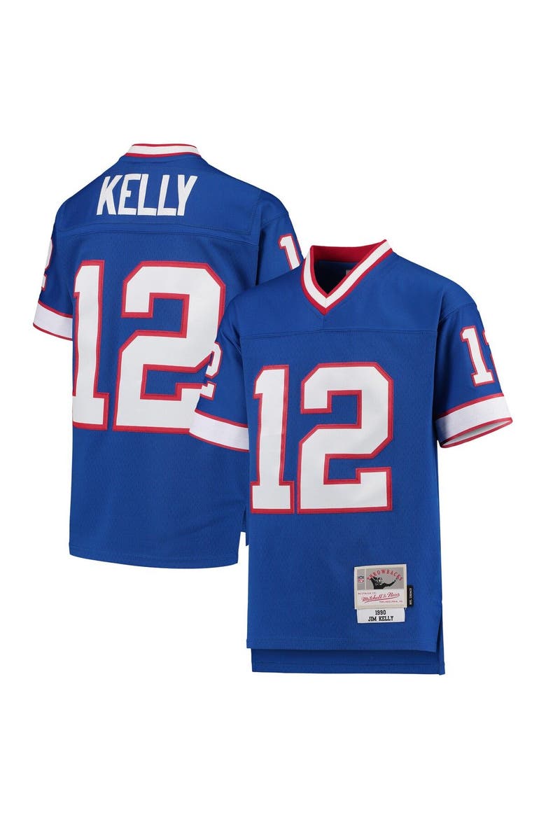 Youth Mitchell & Ness Jim Kelly Royal Buffalo Bills 1990 Legacy Retired Player Jersey, Alternate, color, Royal