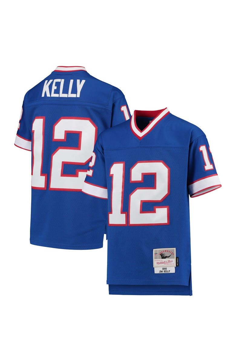 Mitchell & Ness Youth Mitchell & Ness Jim Kelly Royal Buffalo Bills 1990 Legacy Retired Player Jersey, Alternate, color, 