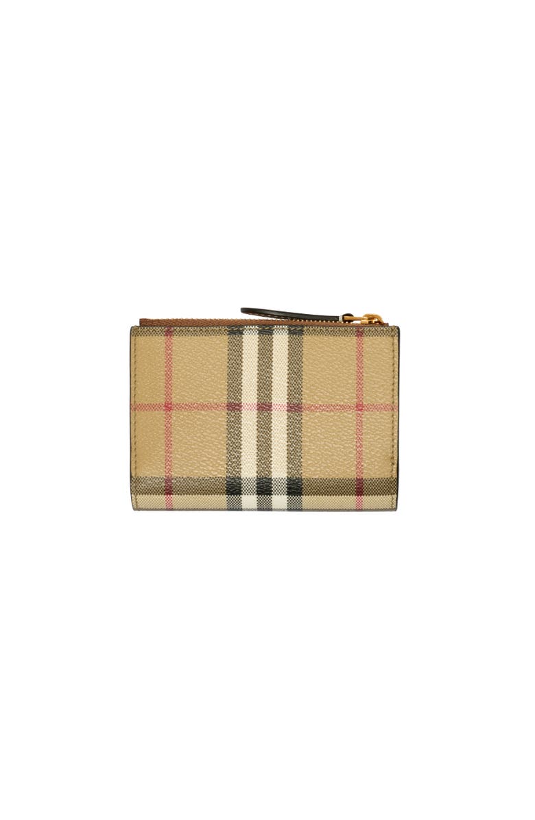 Burberry Small Check Bifold Wallet, Alternate, color, Archive Beige