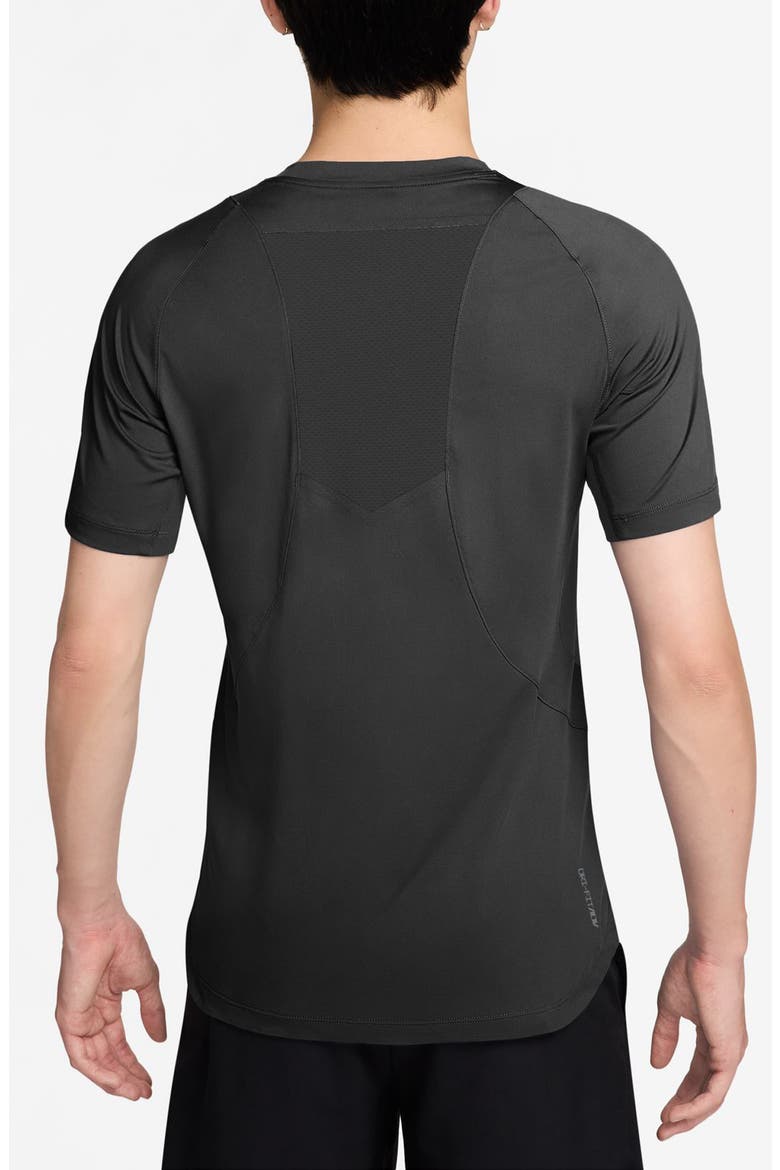 Pro Dri-FIT ADV Short Sleeve Training Top, Alternate, color, BLACK/ WHITE