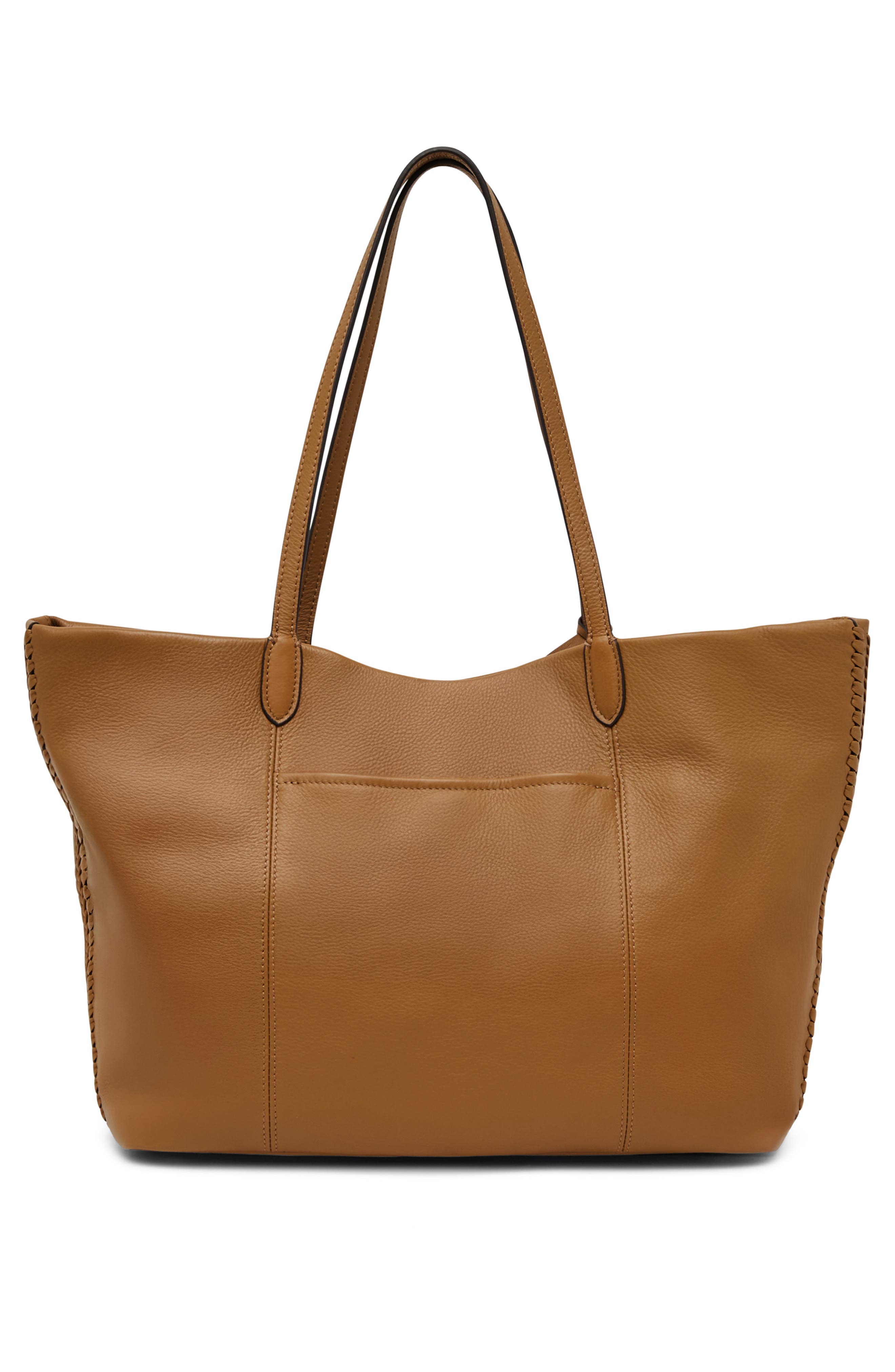 AIMEE All for Love Convertible Leather Shopper Bag, Alternate, color, Latte