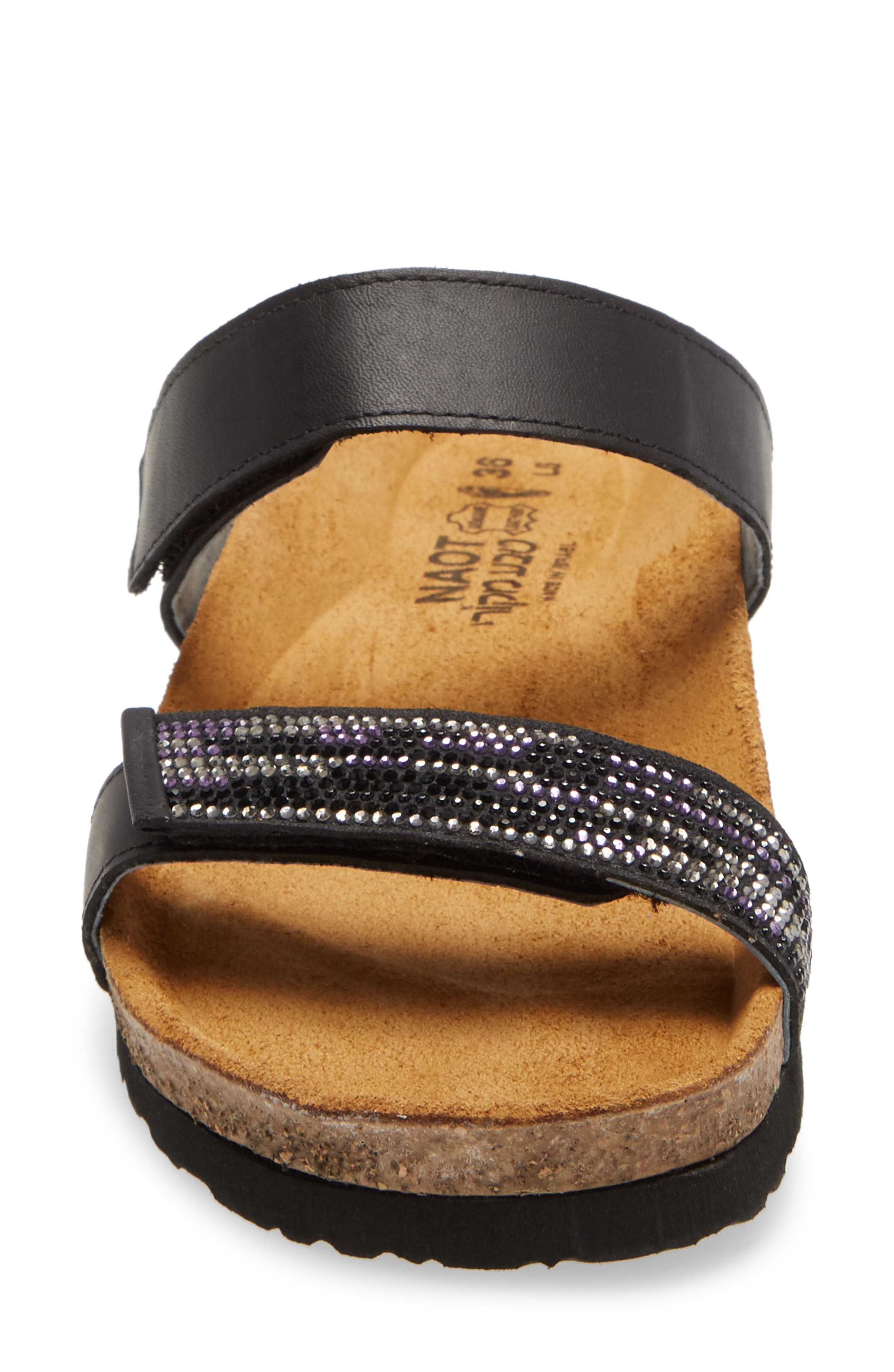 Naot Indiana Sandal, Alternate, color, Jet Black Leather