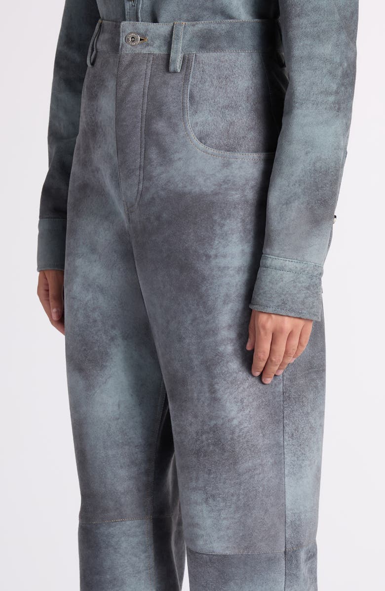 Bottega Veneta Cloudy Suede Pants, Alternate, color, 4690 Cloudy Indigo