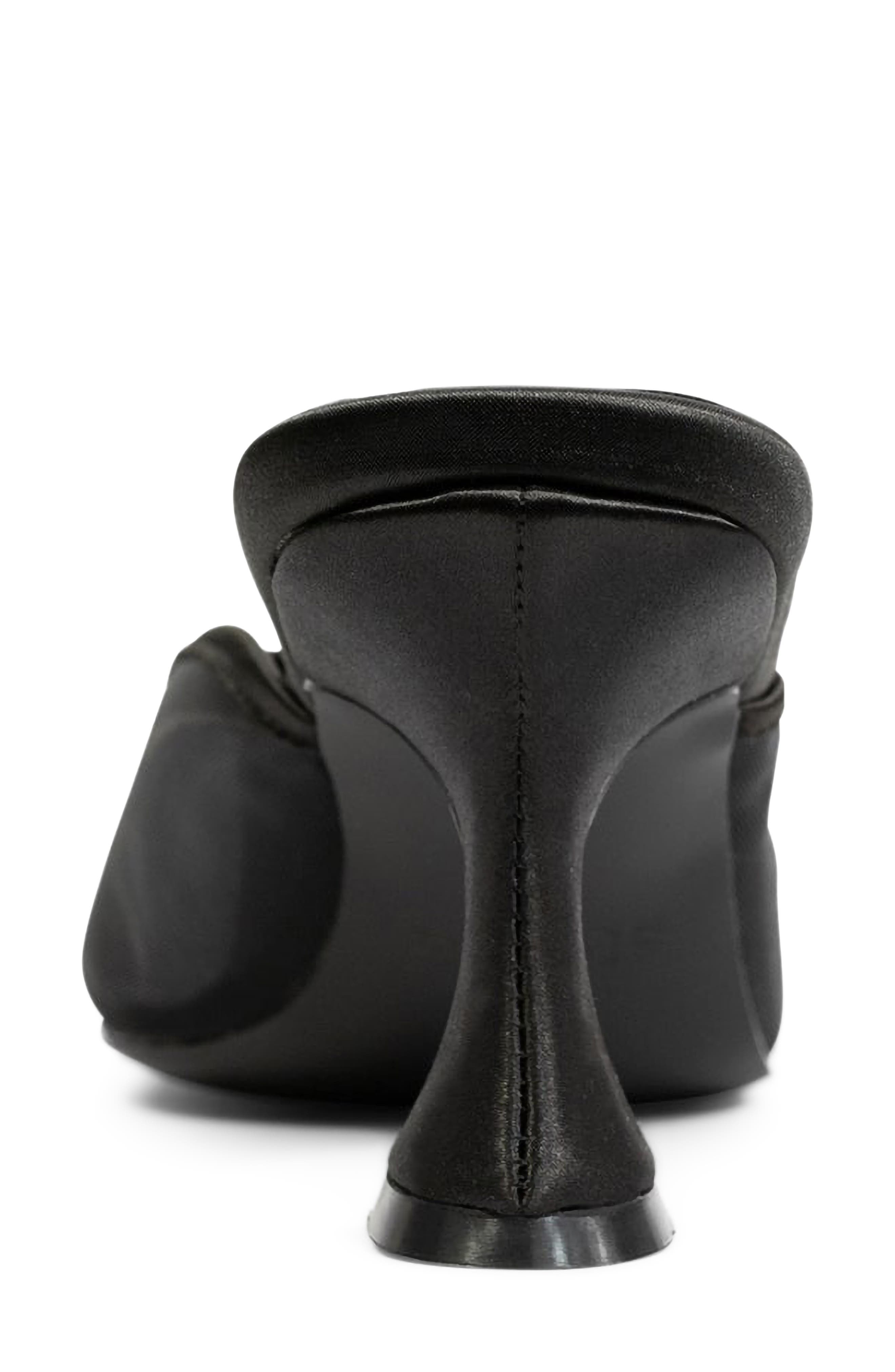 Ella Pointed Toe Mesh Mule, Alternate, color, BLACK