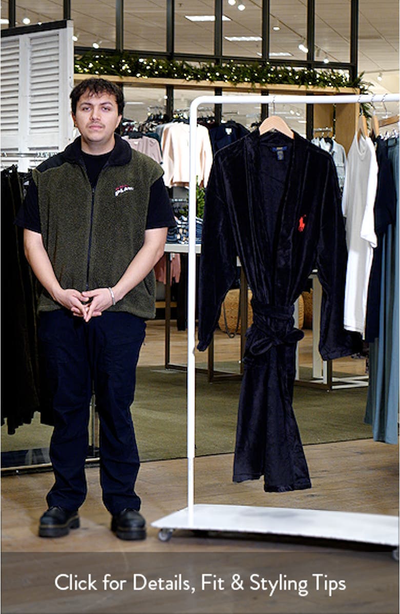 Cotton Fleece Robe, sales video thumbnail