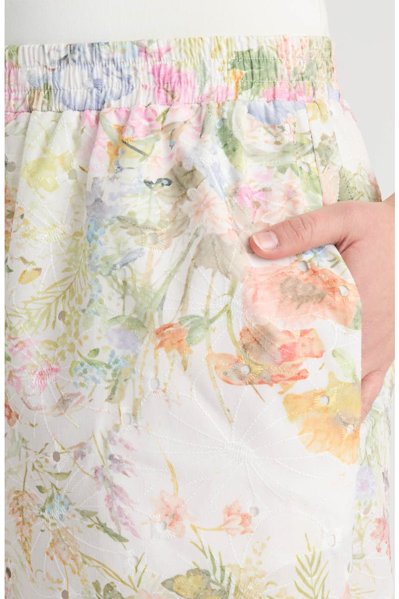 Embroidered Wide Leg Pants, Alternate, color, MULTI FLORAL
