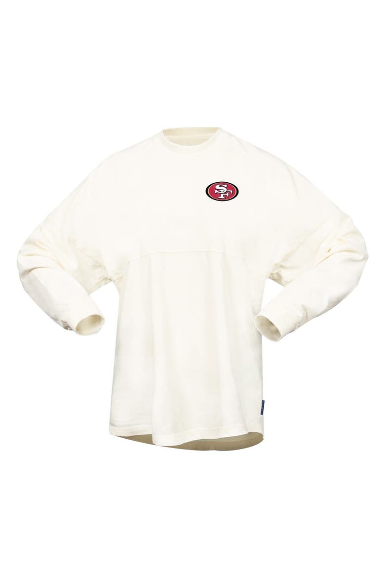 Women's Cream San Francisco 49ers Wordmark T-Shirt, Alternate, color, Cream