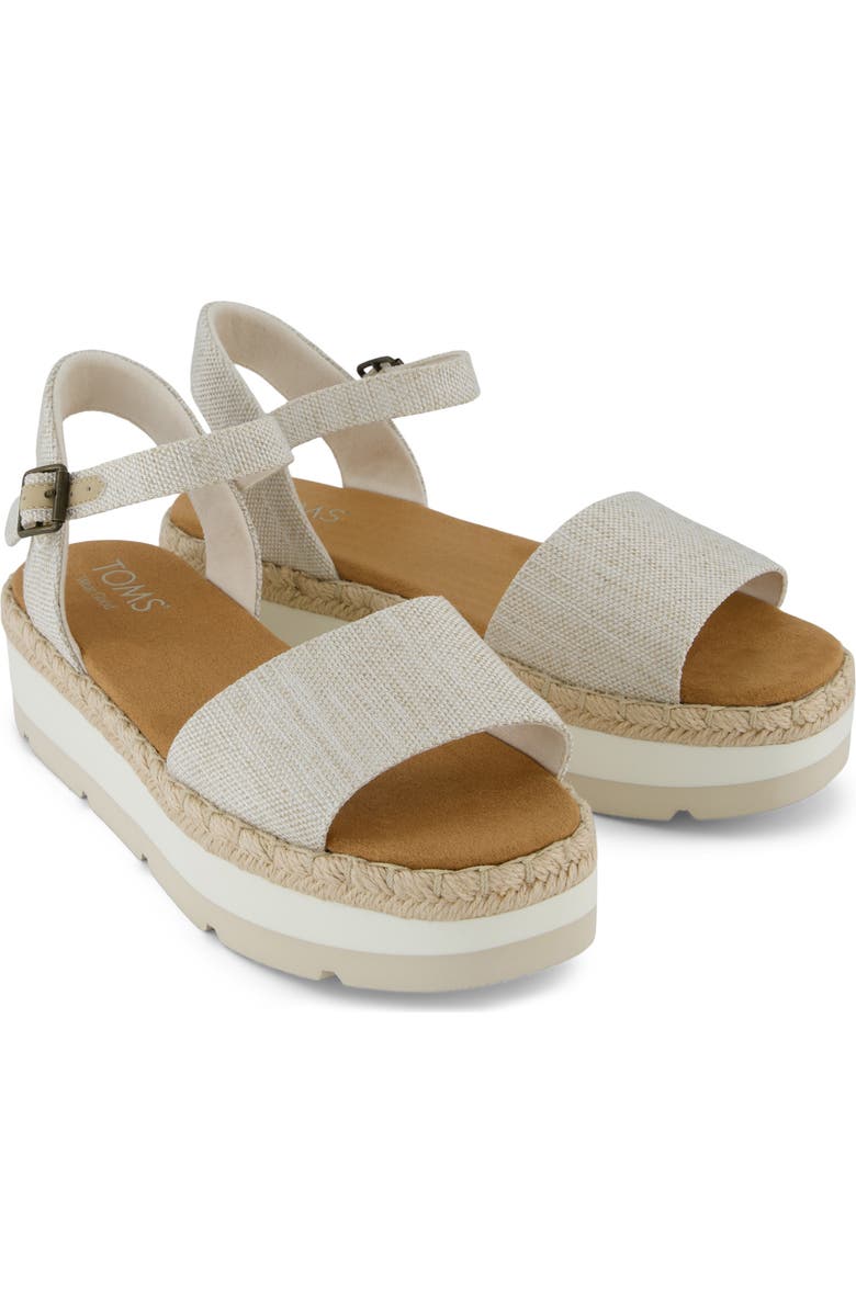 TOMS Ronan Platform Sandal, Alternate, color, Natural