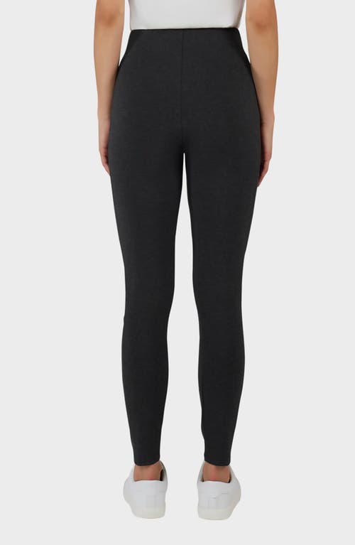 Matty M . Front Seam Ankle Leggings In Gray