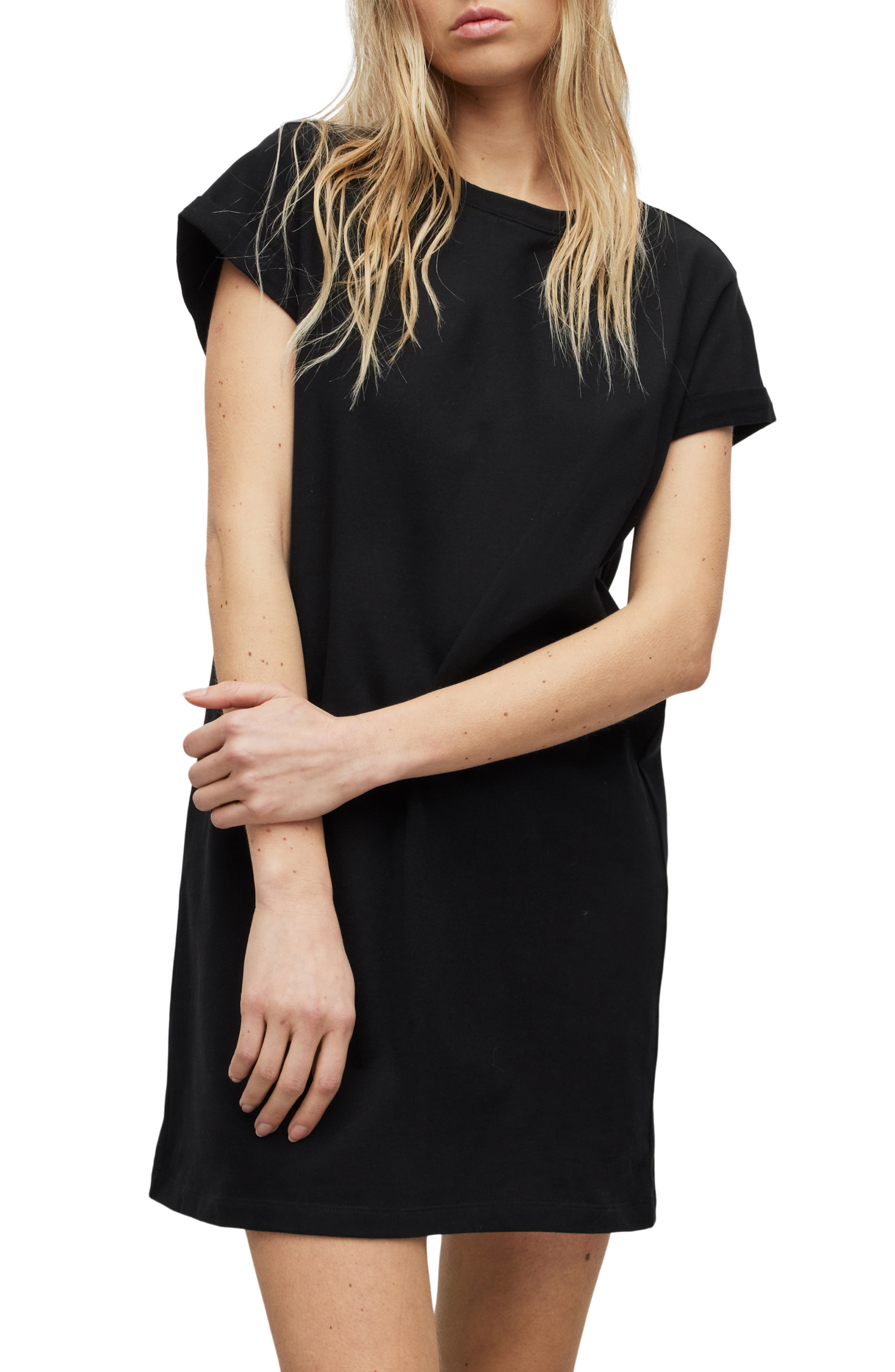 ana t shirt dress T-Shirt Mini Dress- Black Large