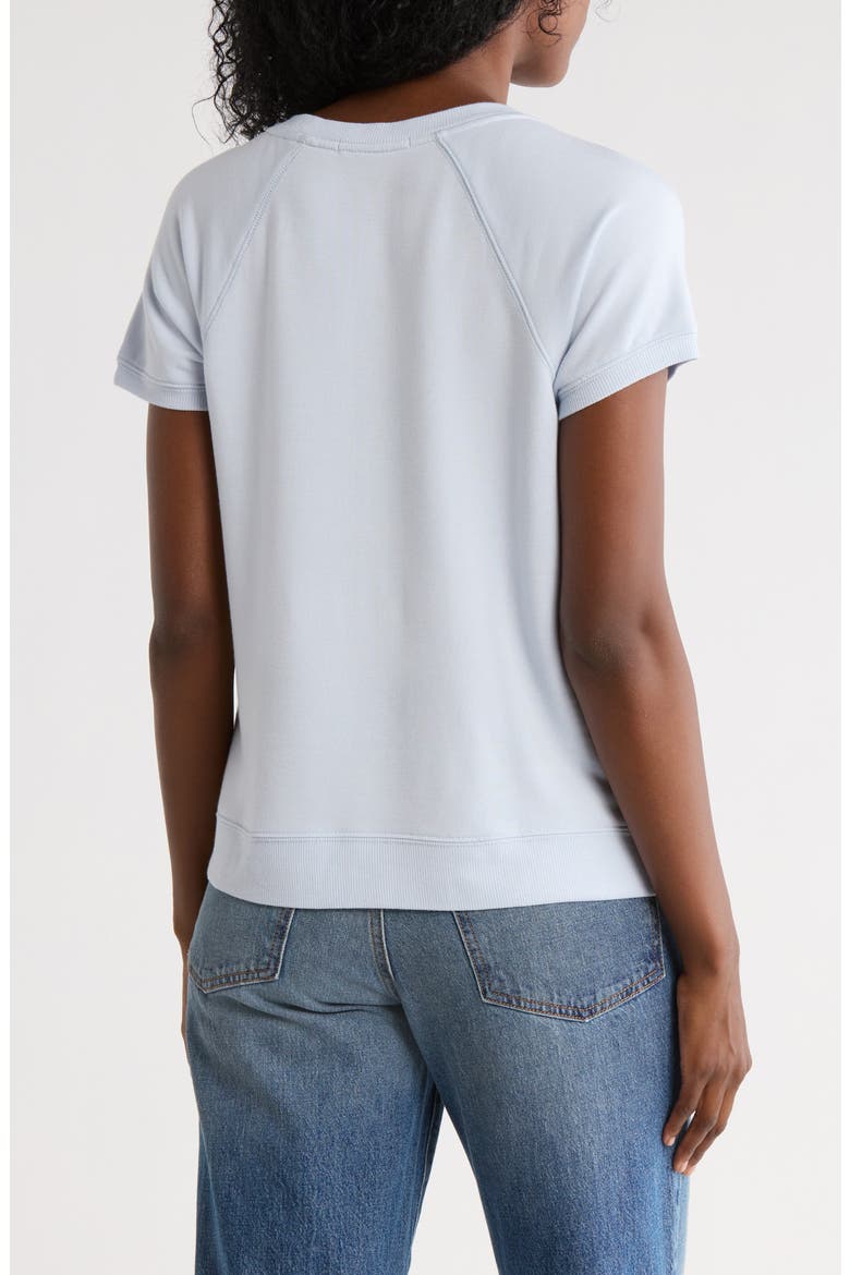 Raglan Sleeve Fleece T-Shirt, Alternate, color, ICE BLUE