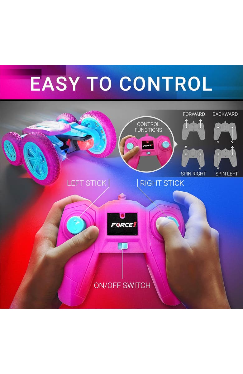 Force1 Tornado Pink LED Remote Control Car, Alternate, color, Pink