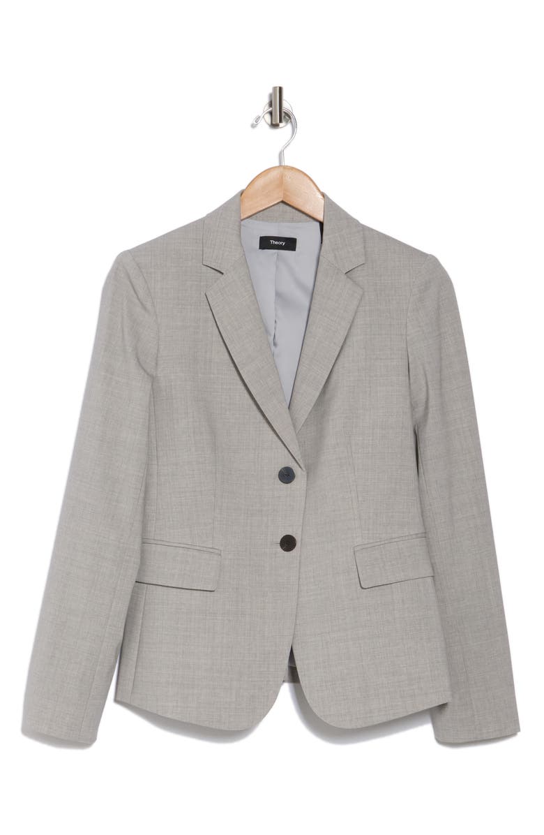 Theory Carissa Classic Stretch Wool Blazer, Alternate, color,