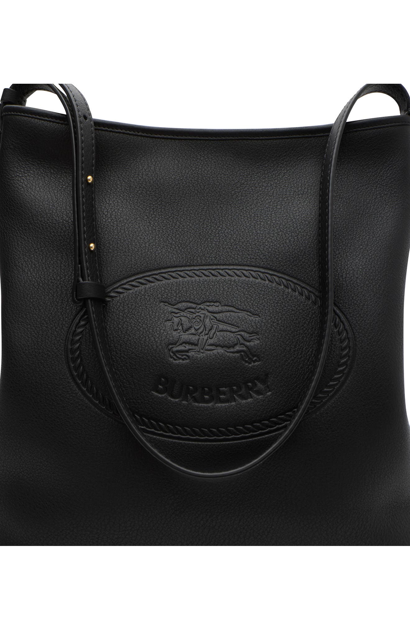 Burberry Small Highlands Leather Shoulder Bag, Alternate, color, 