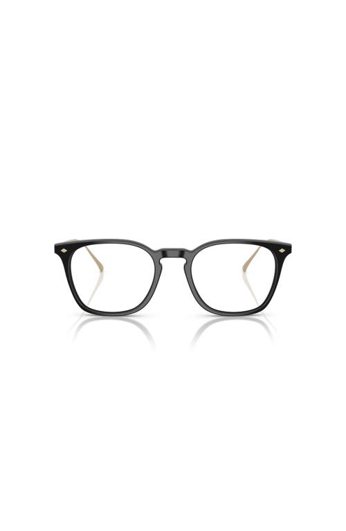Giorgio Armani 49mm Rectangle Optical Glasses In Black