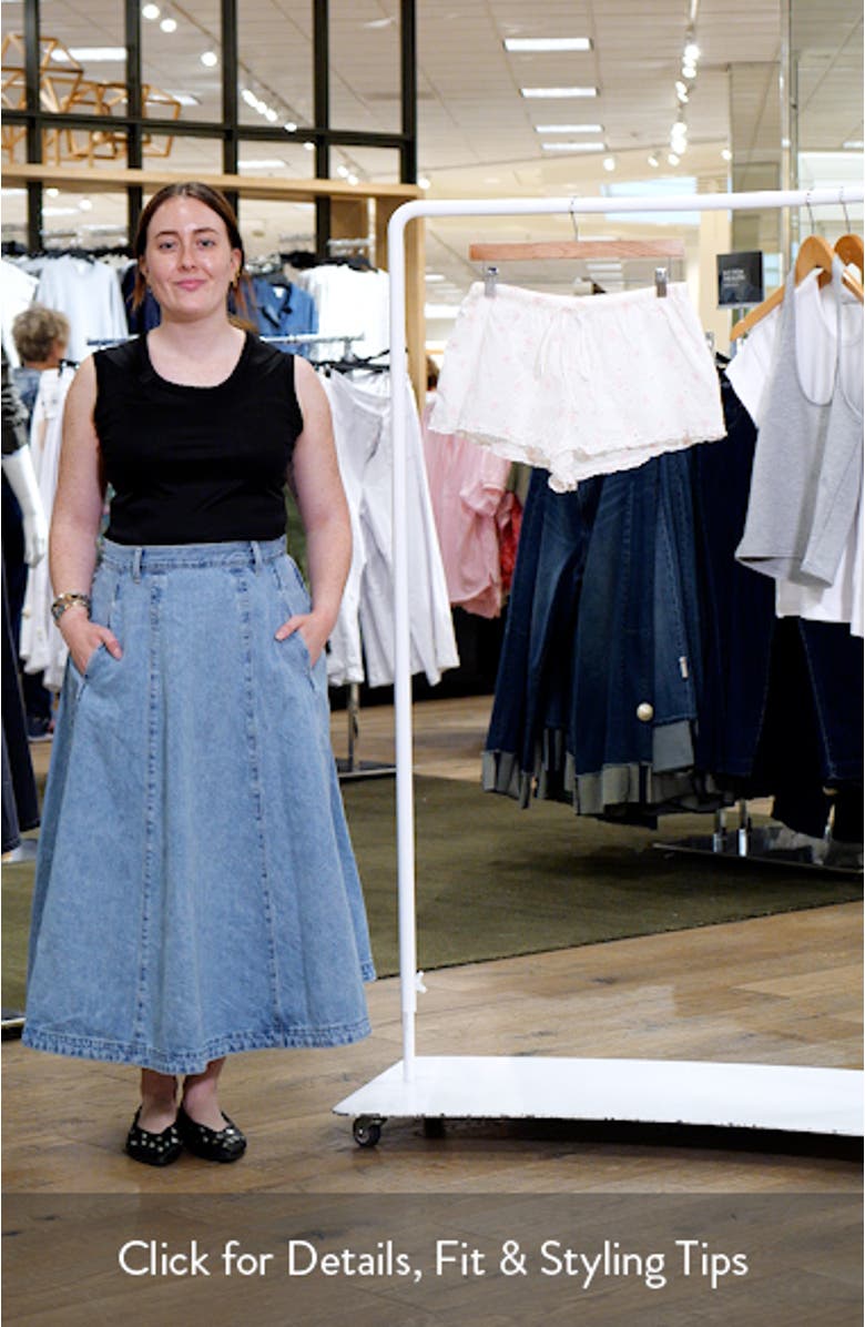 Eyelet Tie Waist Organic Cotton Shorts, sales video thumbnail