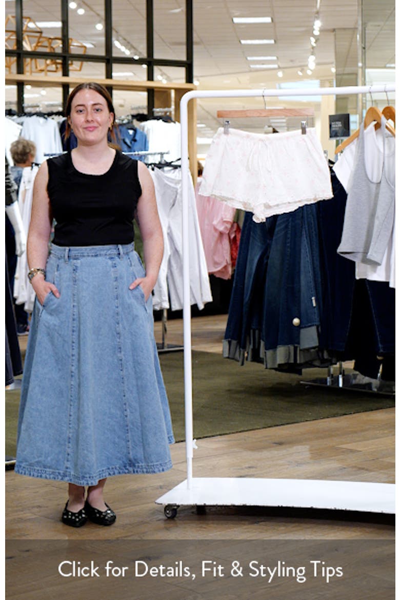 Eyelet Tie Waist Organic Cotton Shorts video