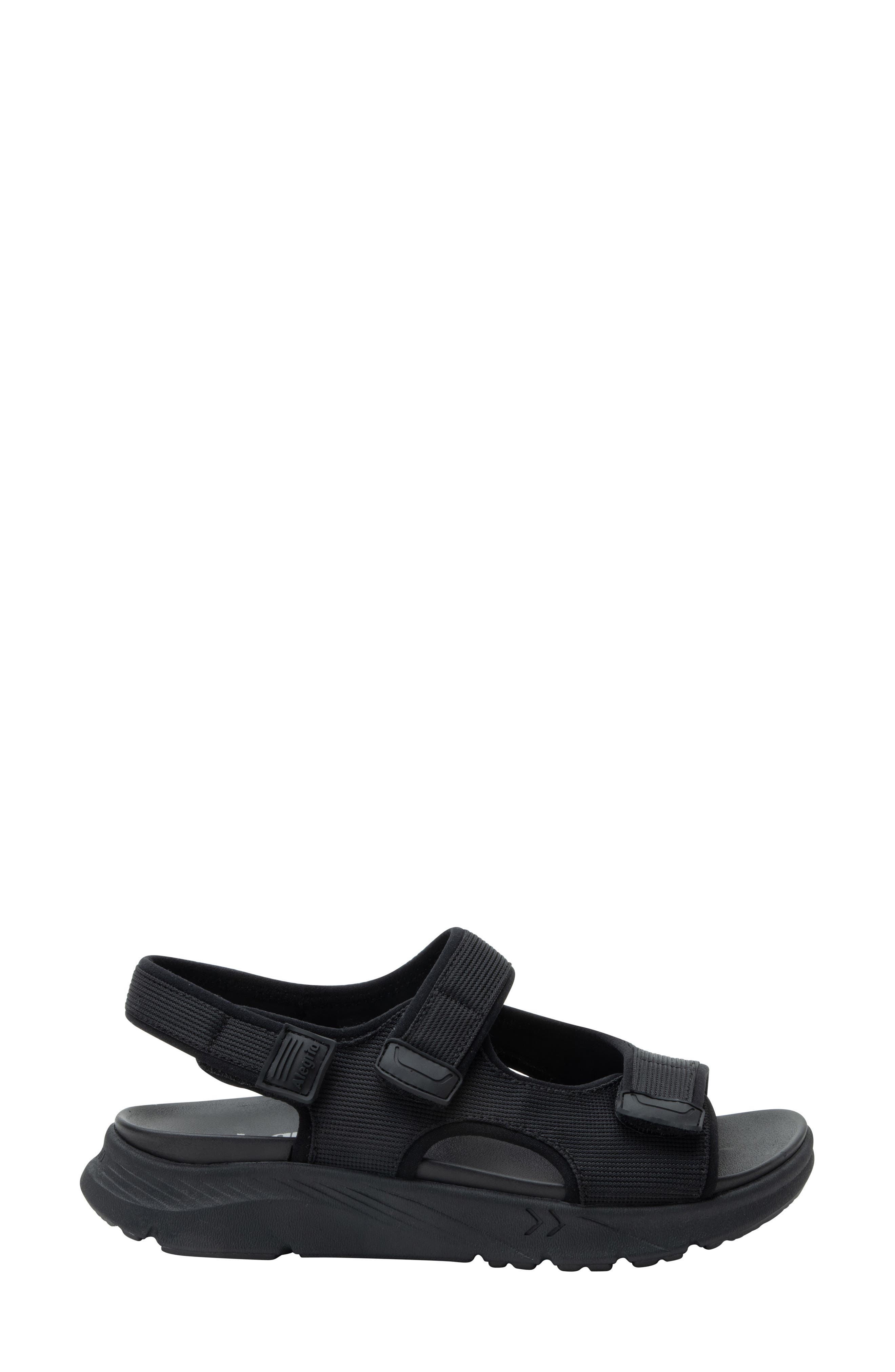 Alegria by PG Lite Sandie Sandal, Alternate, color, Black
