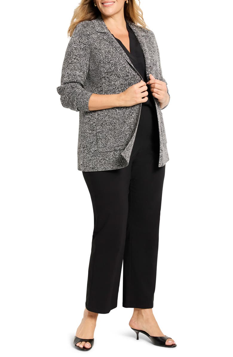 NIC+ZOE Knit Blazer, Alternate, color, Black Mix