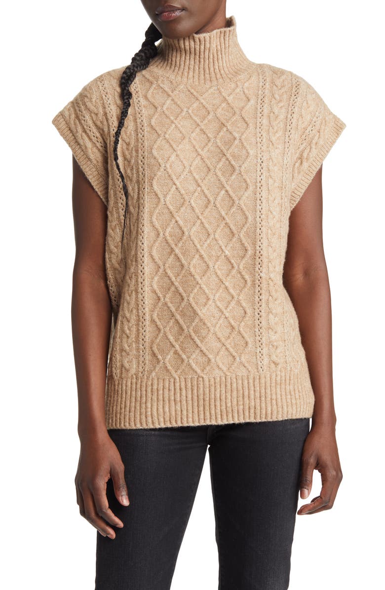 VERO MODA Vigga Mock Neck Sweater Vest, Main, color, 