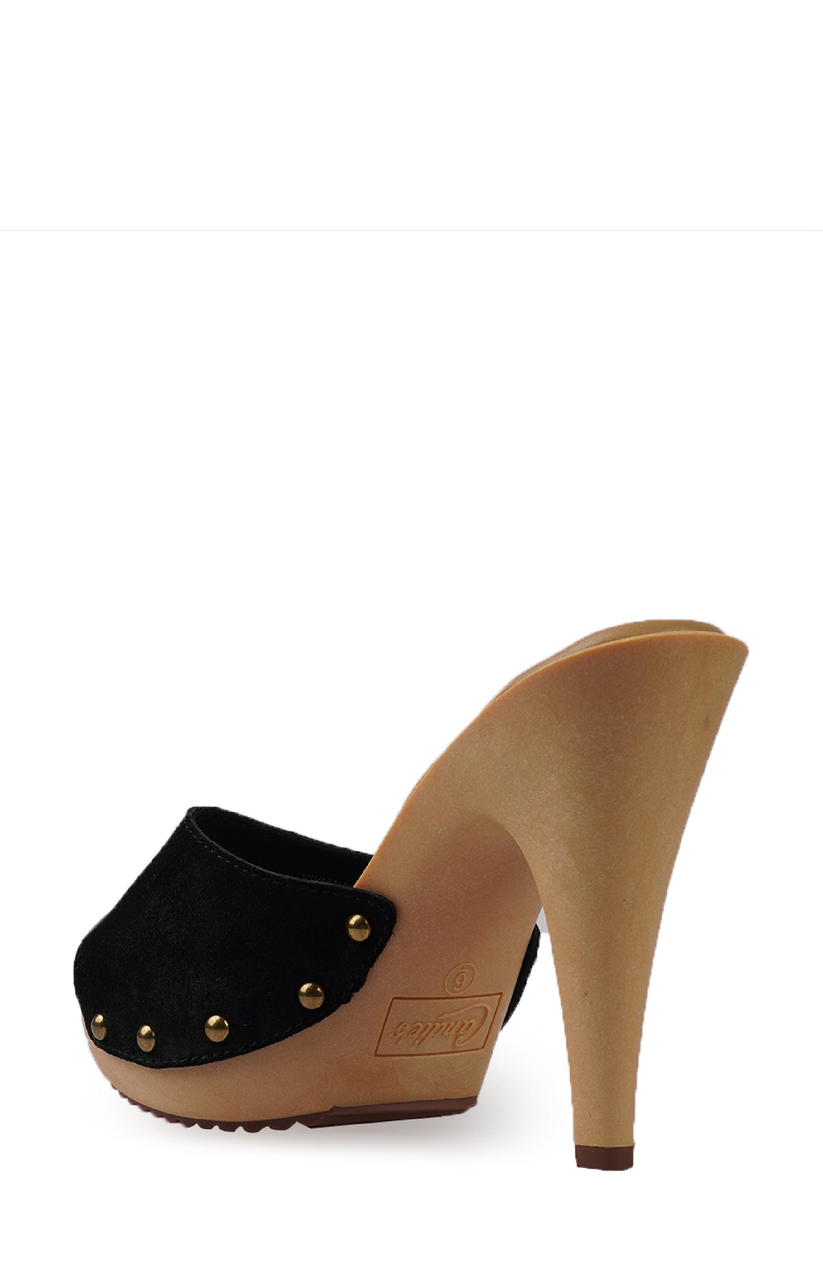 Candie's Viviana Platform Sandal, Alternate, color, Black Suede