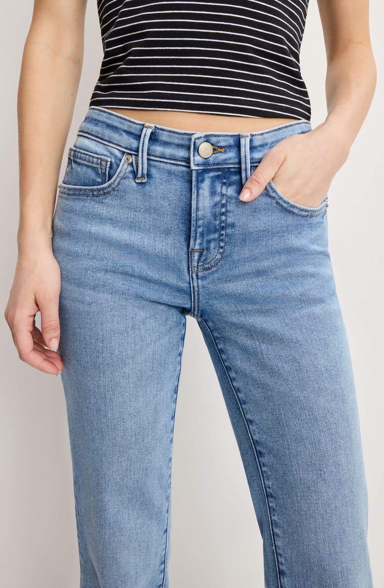 Good American Good Low Rise Bootcut Jeans, Alternate, color, Indigo1217