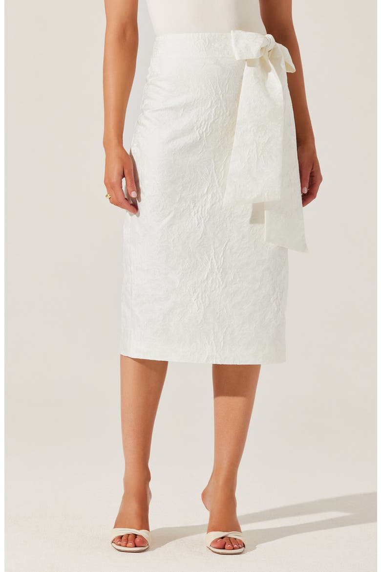 Jazmin Jacquard Pencil Skirt, Main, color, WHITE