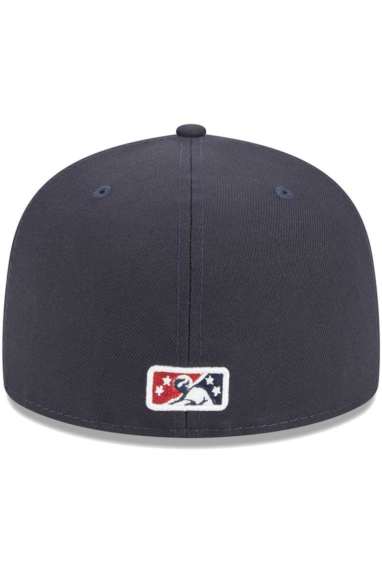 Men's New Era Navy Bowling Green Hot Rods Theme Nights Bowling Green Sinkholes  59FIFTY Fitted Hat, Alternate, color, Navy