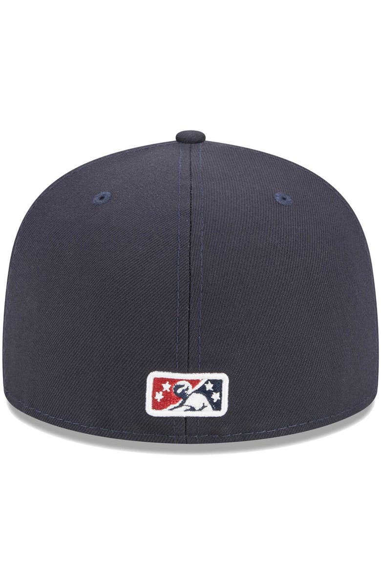New Era Men's New Era Navy Bowling Green Hot Rods Theme Nights Bowling Green Sinkholes  59FIFTY Fitted Hat, Alternate, color, Navy
