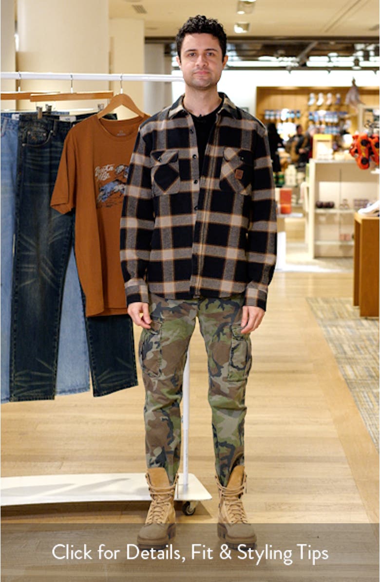 Bowery Standard Fit Plaid Heavyweight Cotton Flannel Button-Up Shirt, sales video thumbnail