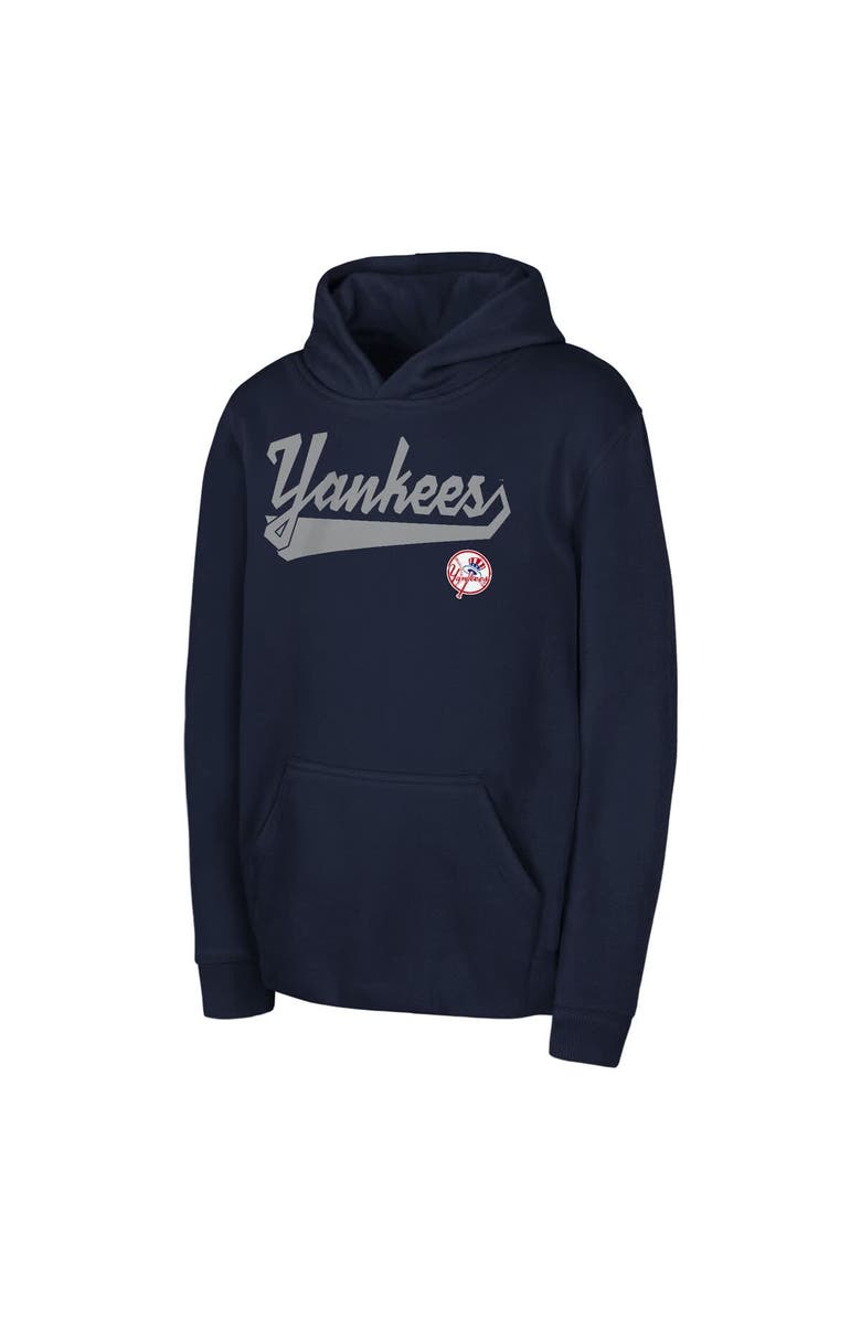 Outerstuff Youth Navy New York Yankees Tailor Made Fleece Pullover Hoodie, Alternate, color,
