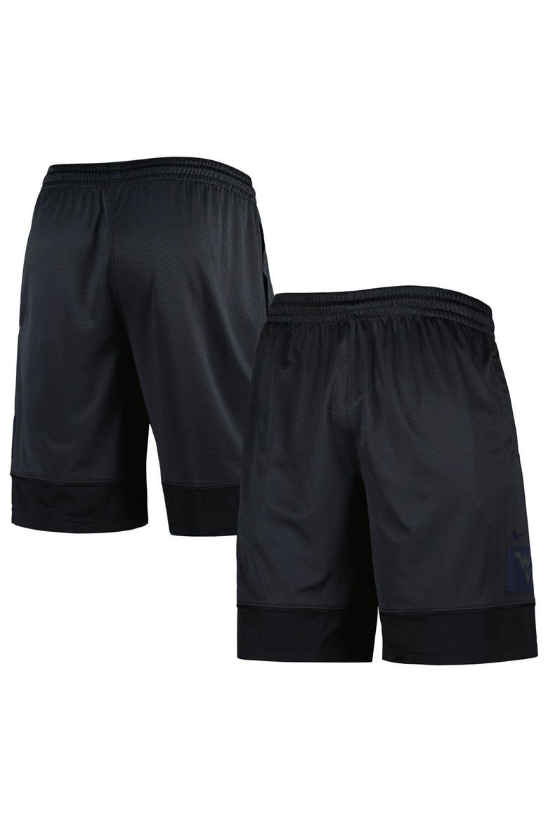 Men's Nike Charcoal West Virginia Mountaineers Performance Fast Break Shorts, Main, color, Charcoal