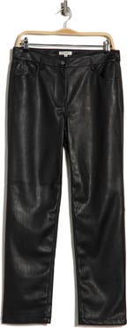 MAX STUDIO Faux Leather Skinny Pants