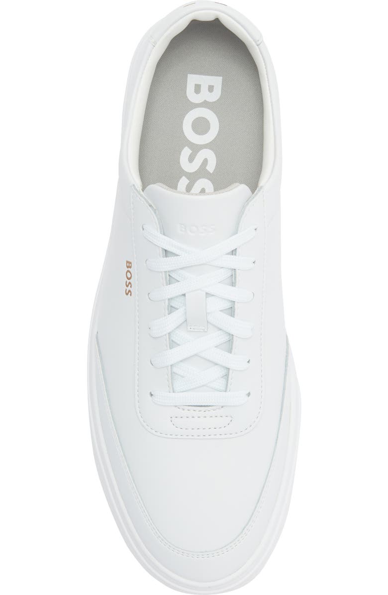 BOSS Kieran Tenn Low Top Sneaker, Alternate, color, White