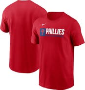 Nike Men's Nike  Red Philadelphia Phillies Team Block T-Shirt