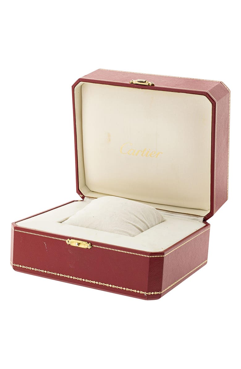 Watchfinder & Co. Cartier Preowned Santos Dumont Leather Strap Watch, 30mm, Alternate, color, 