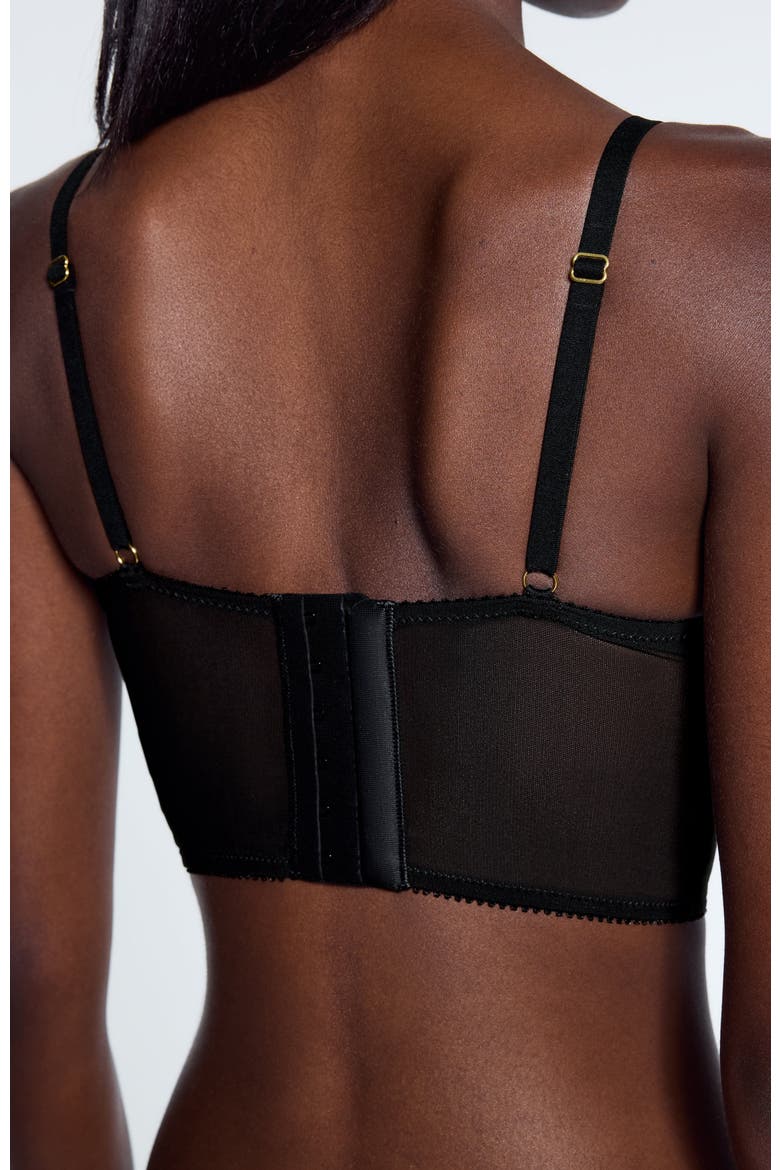 Lace Lift Up Corset Top, Alternate, color, Black