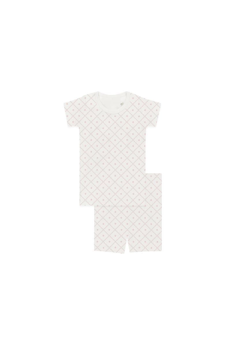 Ely's & Co. Aurora Classics Diamond Print Collection - Lounge Set, Main, color, Ivory/Pink