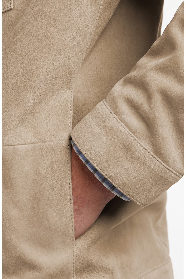 City Suede Jacket, Alternate, color, SANDSTONE
